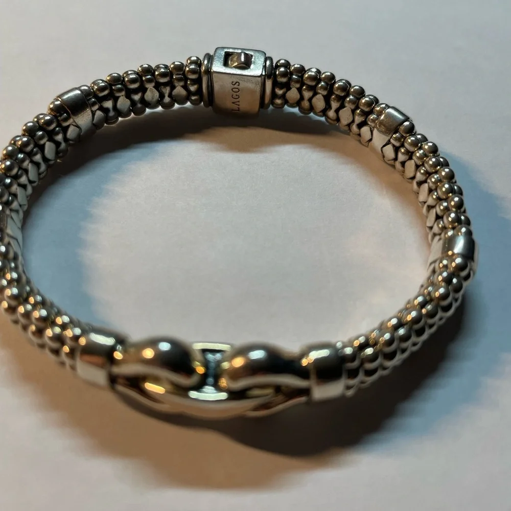 Lagos Sterling Silver Caviar Beaded Bracelet - Picture 4 of 7